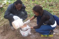 Jeunes chercheurs sur le terrain