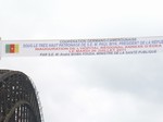 Banderole de la crmonie dinauguration de l´HRE: cliquer pour aggrandir