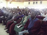 Les minents Professeurs de Gologie. De droite  gauche: Pr. Njeng, Pr. Tchoua, Pr. Mvondo et Pr Bilong: cliquer pour aggrandir